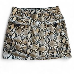 Topshop Women's Snake Print Skirt Size 10
